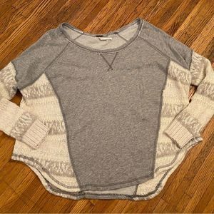 Free People grey sweatshirt/sweater
